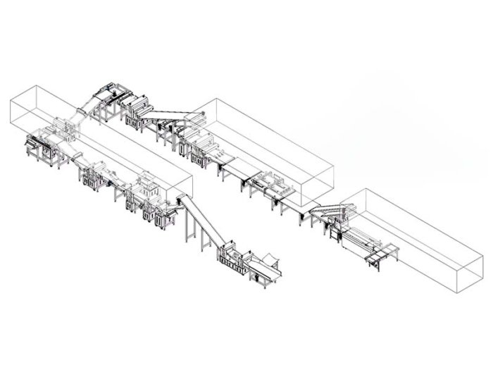 Automatic Danish Bread Frozen Pastry Dough Production Line